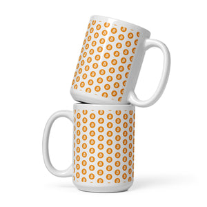 Stacked Bitcoin Mug - front view