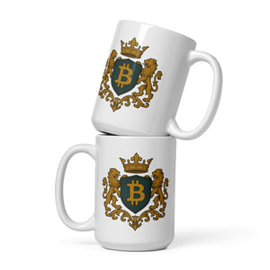 Bitcoin Crest Mug - detail view