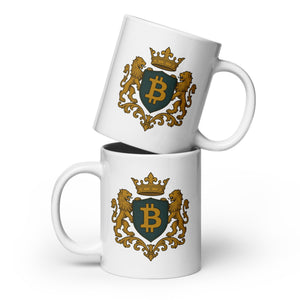 Bitcoin Crest Mug - front view