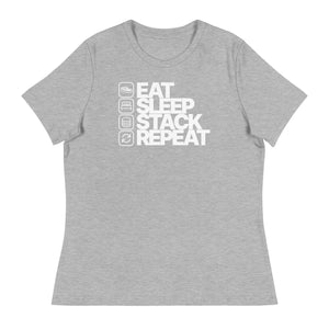 Eat Sleep Stack Repeat Women's Relaxed Tee - view 11