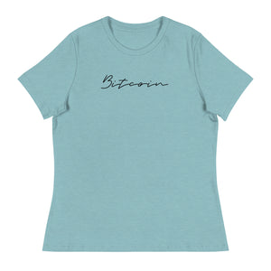 Bitcoin Signature Women's Relaxed Tee - view 10