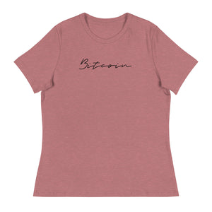 Bitcoin Signature Women's Relaxed Tee - view 7
