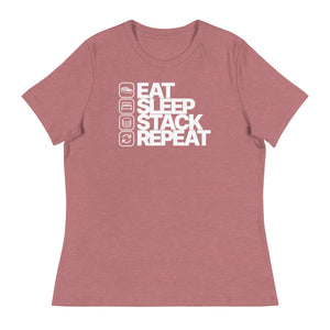 Eat Sleep Stack Repeat Women's Relaxed Tee - view 8