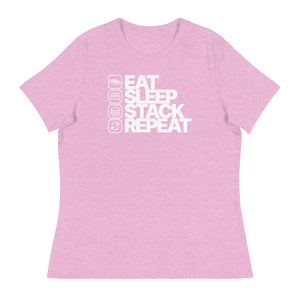 Eat Sleep Stack Repeat Women's Relaxed Tee - view 13