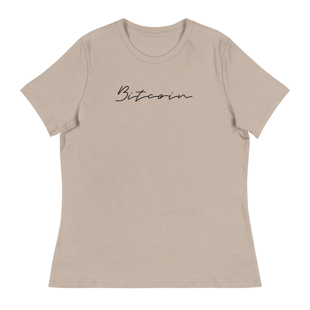 Bitcoin Signature Women's Relaxed Tee - view 11
