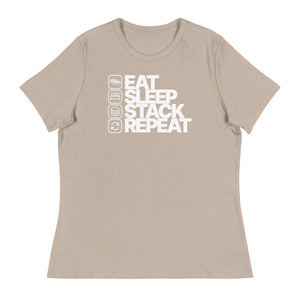 Eat Sleep Stack Repeat Women's Relaxed Tee - view 12