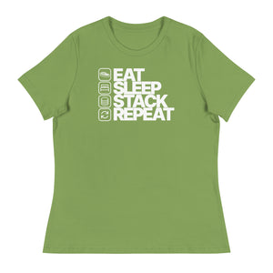 Eat Sleep Stack Repeat Women's Relaxed Tee - view 9