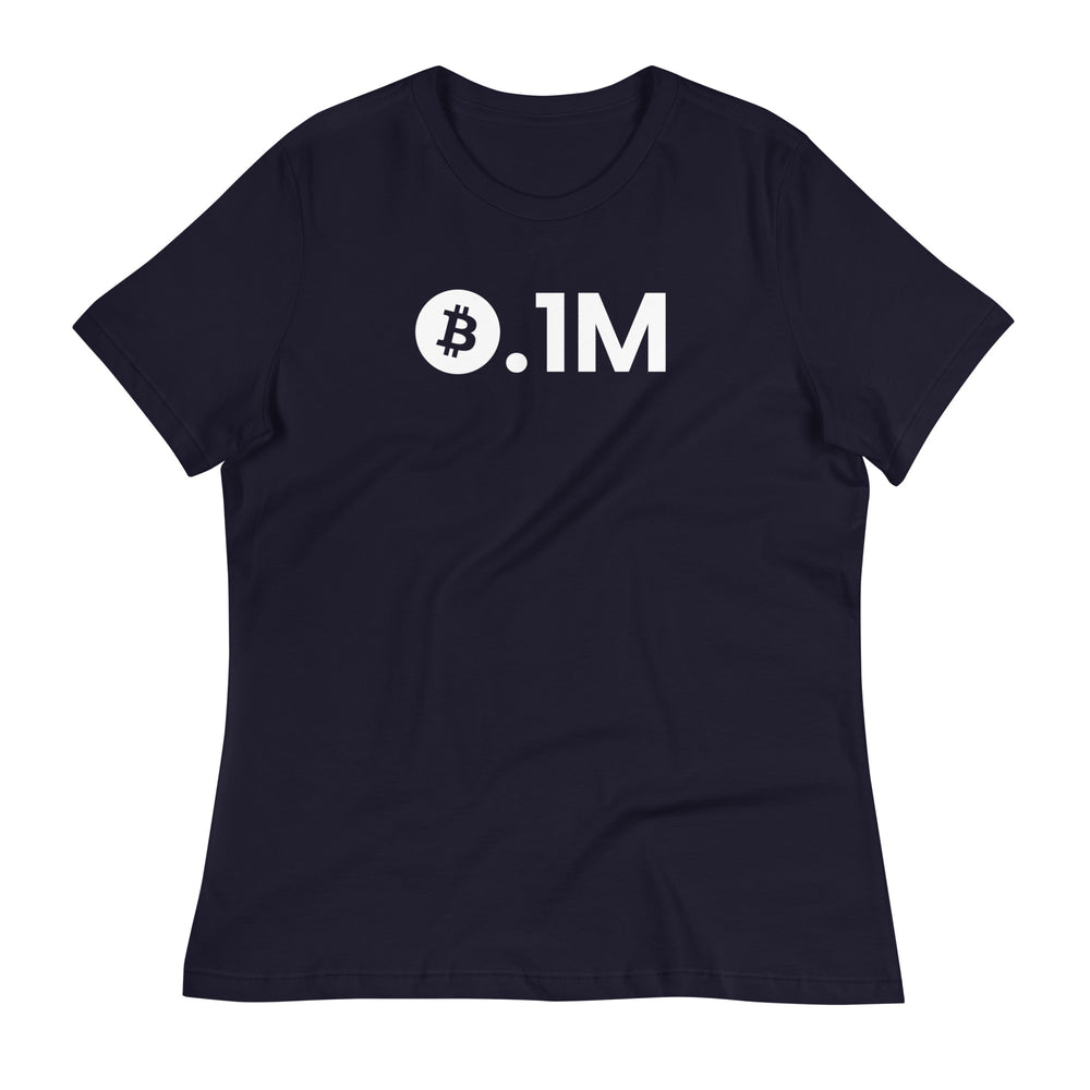 Bitcoin 0.1M Women's Relaxed T-Shirt - front view