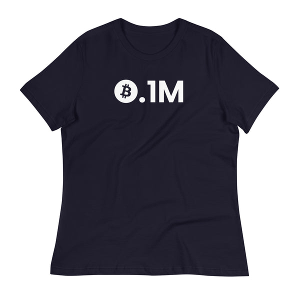 Bitcoin 0.1M Women's Relaxed T-Shirt - front view