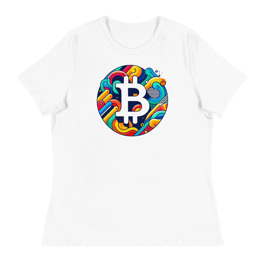 Abstract Bitcoin Women's Relaxed Tee